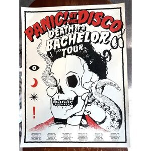 Panic At The Disco Death Of A Bachelor Tour Poster 18x24 Brendon Urie *READ*
